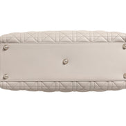 Christian Dior Lady Dior Large Grey Cannage Lambskin Bag