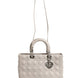 Christian Dior Lady Dior Large Grey Cannage Lambskin Bag