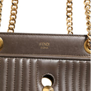 Μικρή Τσάντα Ώμου Fendi Dotcom Click Καφέ Δέρμα Αρνιού