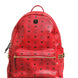 MCM Medium Stark Studded Visetos Backpack - Red
