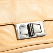 Chanel Beige Lambskin Giant Reissue Mademoiselle Lock Flap Bag