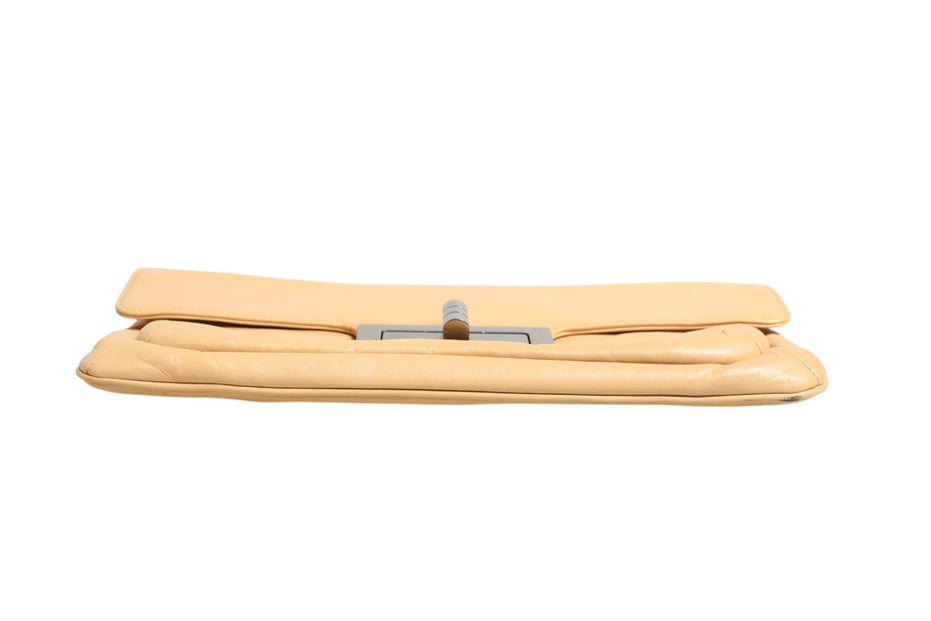 Chanel Beige Lambskin Giant Reissue Mademoiselle Lock Flap Bag