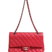 Chanel Classic Medium 25 Red Quilted Leather Flap Bag