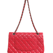 Chanel Classic Medium 25 Red Quilted Leather Flap Bag