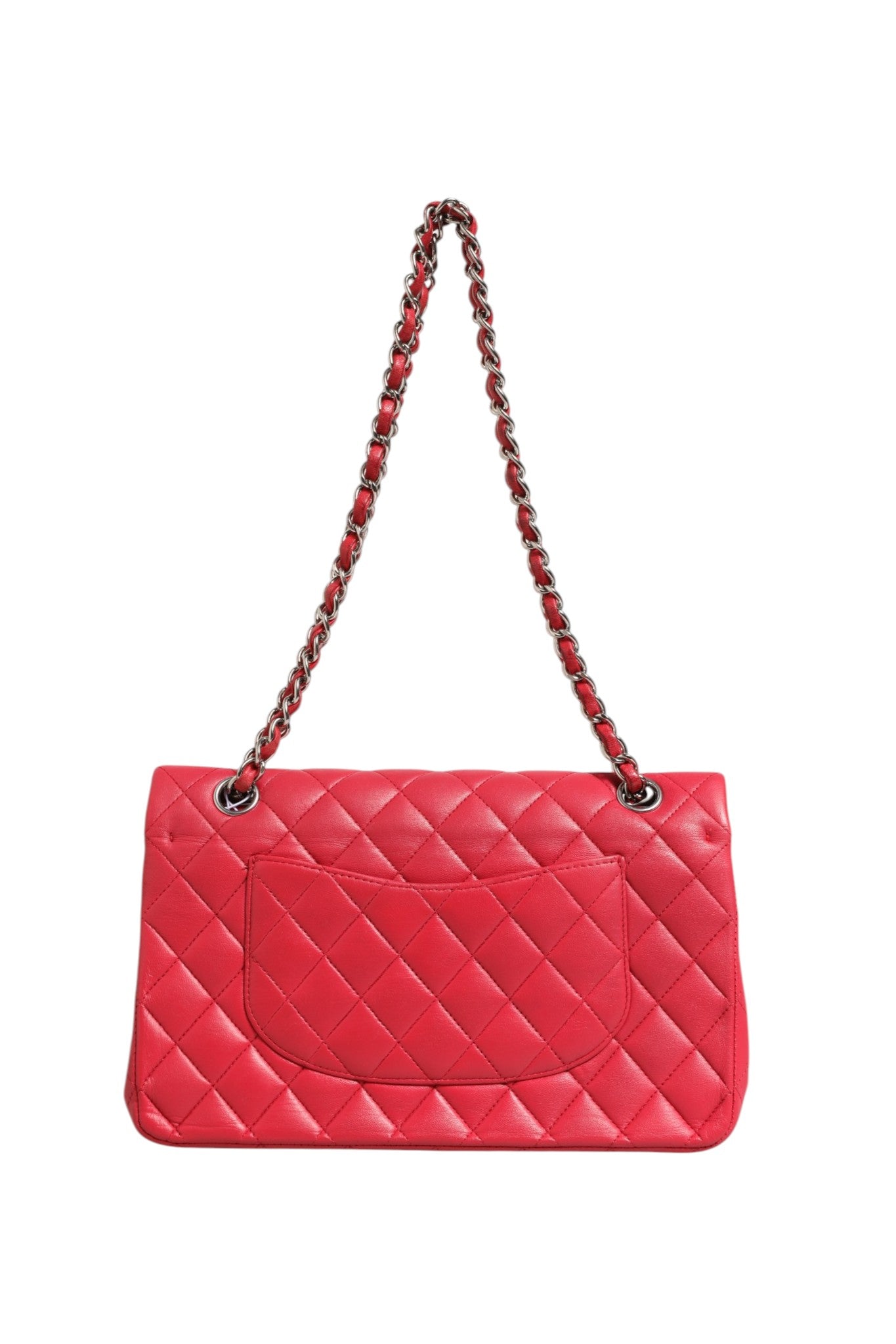 Chanel Classic Medium 25 Red Quilted Leather Flap Bag