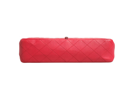 Chanel Classic Medium 25 Red Quilted Leather Flap Bag