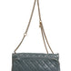 Chanel Blue Quilted Leather Crown Flap Shoulder Bag
