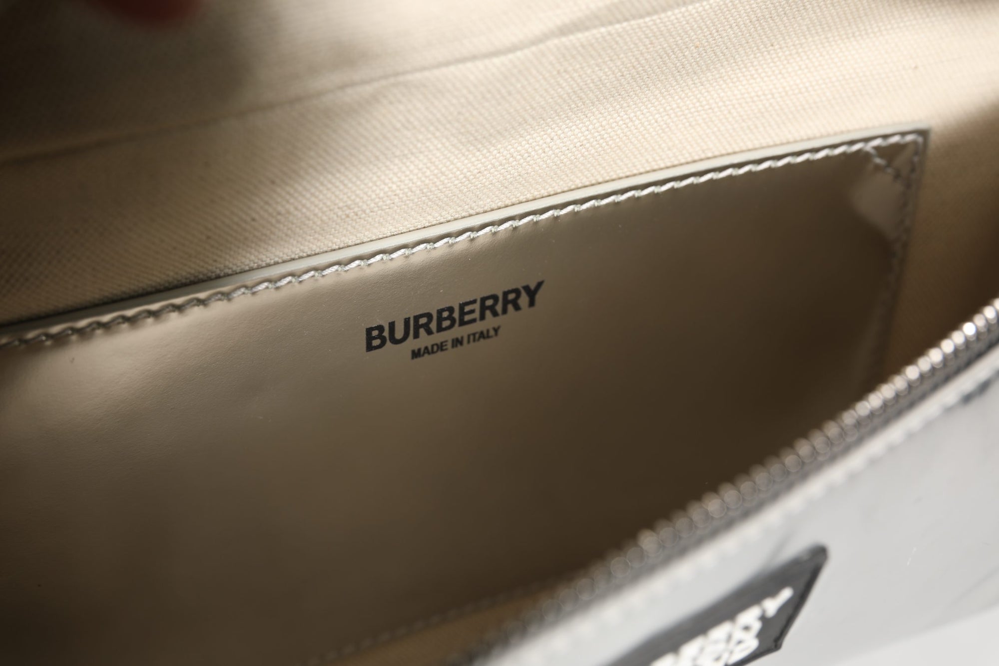 Burberry Belt bag Silver in Synthetic