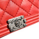 Chanel Red Diamond Stitch Calfskin Leather New Medium Boy Bag