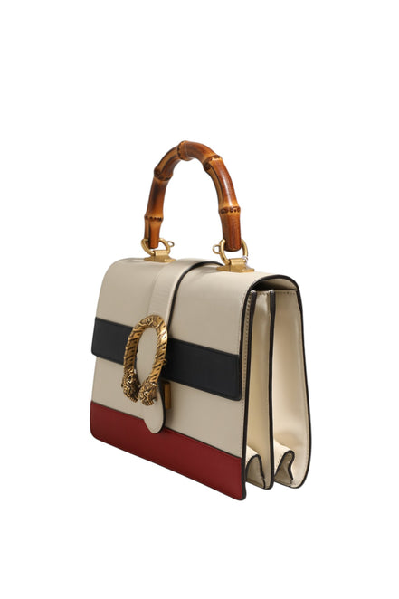 Gucci Dionysus Bamboo Top Handle Bag Colorblock Leather