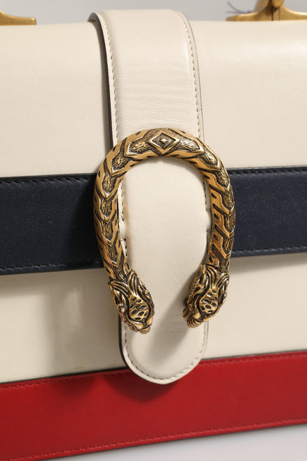 Gucci Dionysus Bamboo Top Handle Bag Colorblock Leather