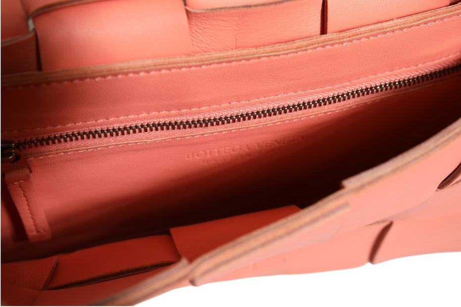 Bottega Veneta Lambskin Maxi Intrecciato Cassette Crossbody Bag