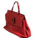 Gucci Red Leather Bamboo Daily Tote Crossbody Bag
