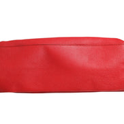 Gucci Red Leather Bamboo Daily Tote Crossbody Bag