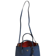 Τσάντα 2way Prada Μπλε Δέρμα Saffiano