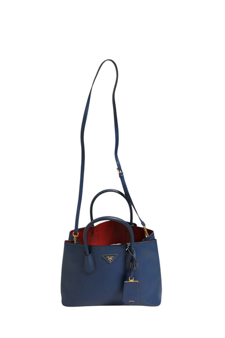 Τσάντα 2way Prada Μπλε Δέρμα Saffiano