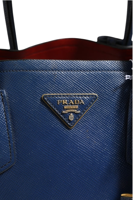 Τσάντα 2way Prada Μπλε Δέρμα Saffiano