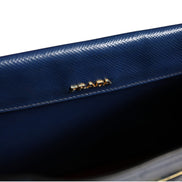Τσάντα 2way Prada Μπλε Δέρμα Saffiano