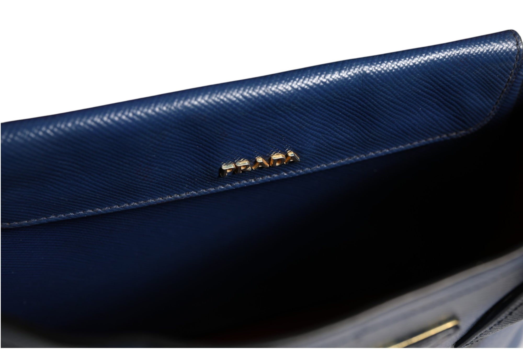 Τσάντα 2way Prada Μπλε Δέρμα Saffiano