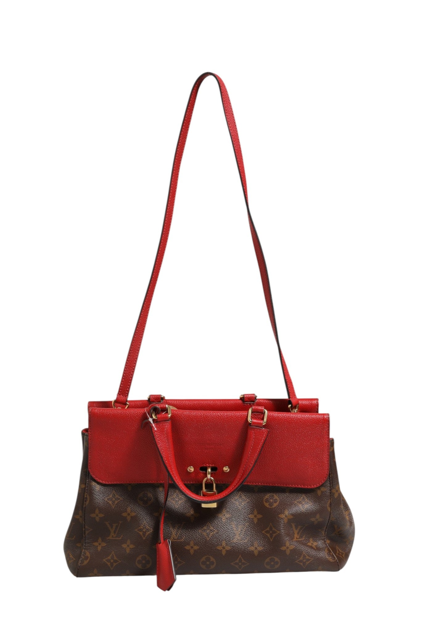 Louis Vuitton Venus Monogram Canvas & Red Leather Two-Way Bag