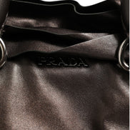 Prada Metallic Nappa Leather Ruffle Shoulder Bag