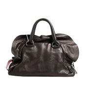 Prada Metallic Nappa Leather Ruffle Shoulder Bag