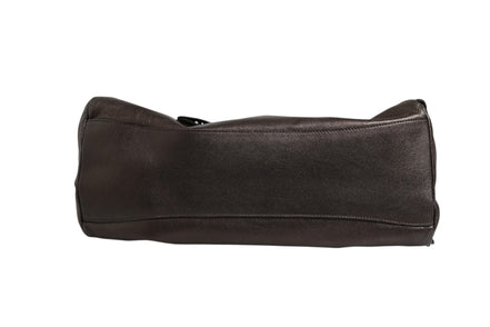 Prada Metallic Nappa Leather Ruffle Shoulder Bag