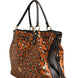 MCM Visetos Leopard Aren Medium Shopper Tote