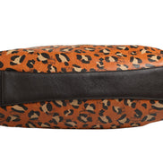 MCM Visetos Leopard Aren Medium Shopper Tote