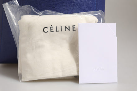 Τσάντα Tote Celine Μπλε με Χρυσό