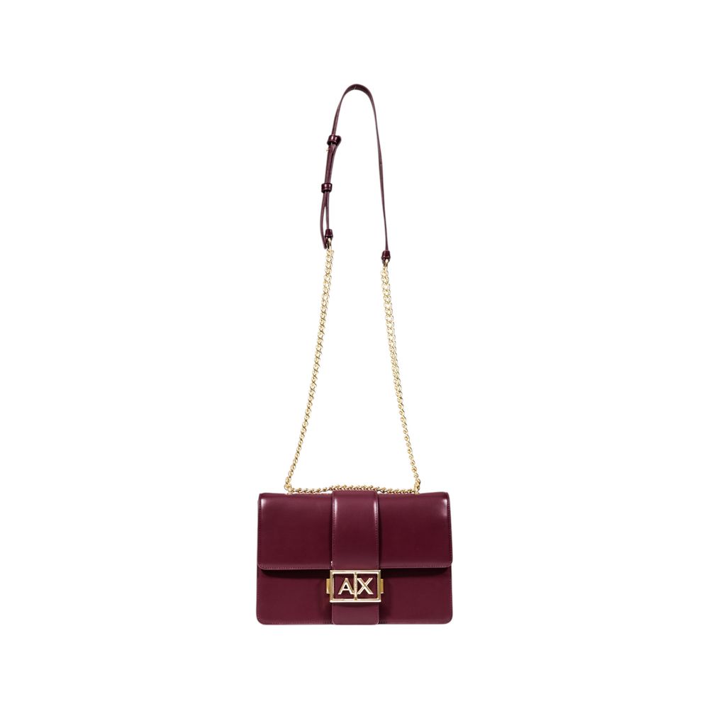 Armani Exchange Bordeaux Polyester Handbag