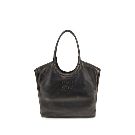 Miu Miu Brown Calf Leather Bos Taurus Shoulder Bag