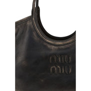 Miu Miu Brown Calf Leather Bos Taurus Shoulder Bag