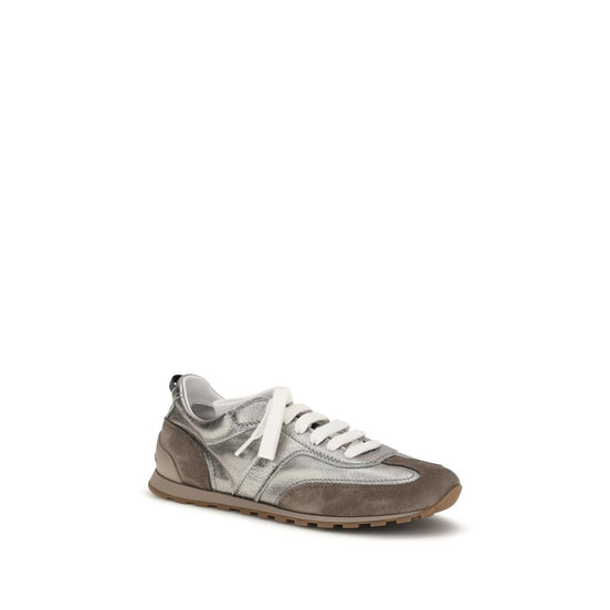Brunello Cucinelli Πολύχρωμα Sneakers από Σουέτ και Δέρμα