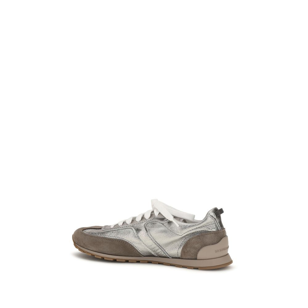 Brunello Cucinelli Πολύχρωμα Sneakers από Σουέτ και Δέρμα