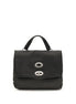 Zanellato Black Calf Leather Bos Taurus Handbag