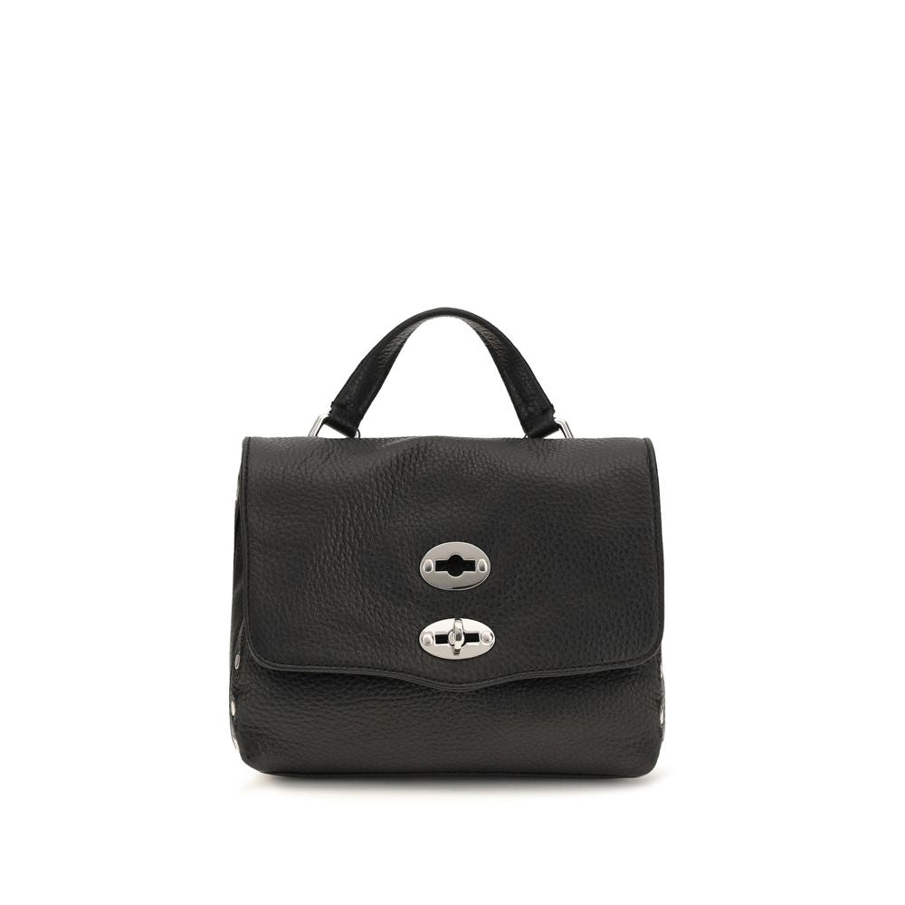 Zanellato Black Calf Leather Bos Taurus Handbag