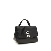 Zanellato Black Calf Leather Bos Taurus Handbag