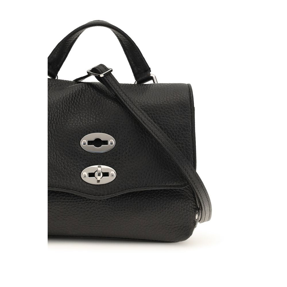 Zanellato Black Calf Leather Bos Taurus Handbag