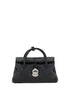 Zanellato Black Calf Leather Bos Taurus Shoulder Bag