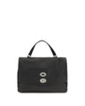 Zanellato Black Calf Leather Bos Taurus Handbag