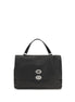 Zanellato Black Calf Leather Bos Taurus Handbag
