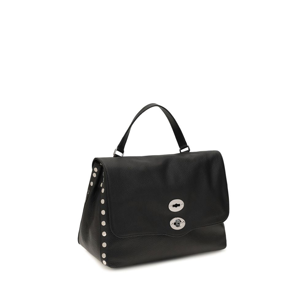 Zanellato Black Calf Leather Bos Taurus Handbag
