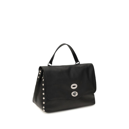 Zanellato Black Calf Leather Bos Taurus Handbag