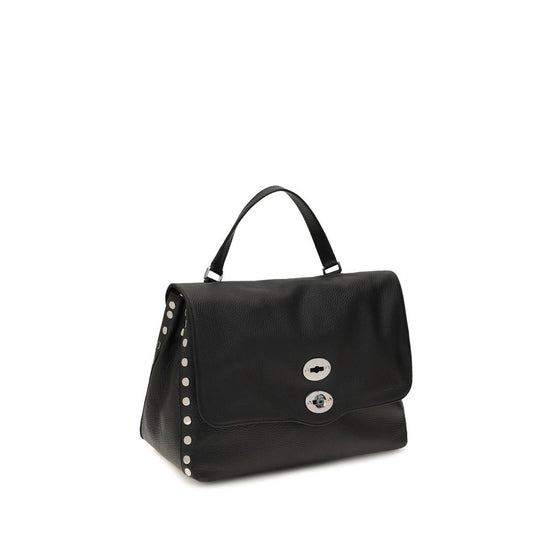 Zanellato Black Calf Leather Bos Taurus Handbag