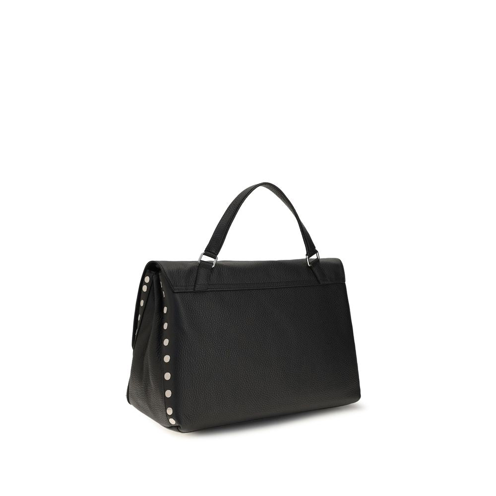 Zanellato Black Calf Leather Bos Taurus Handbag