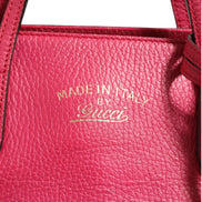 Gucci Swing Fuchsia Pink Leather Two-Way Tote Bag
