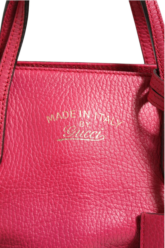 Gucci Swing Fuchsia Pink Leather Two-Way Tote Bag