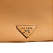 Prada Sidonie Beige Pebble Leather shoulder bag