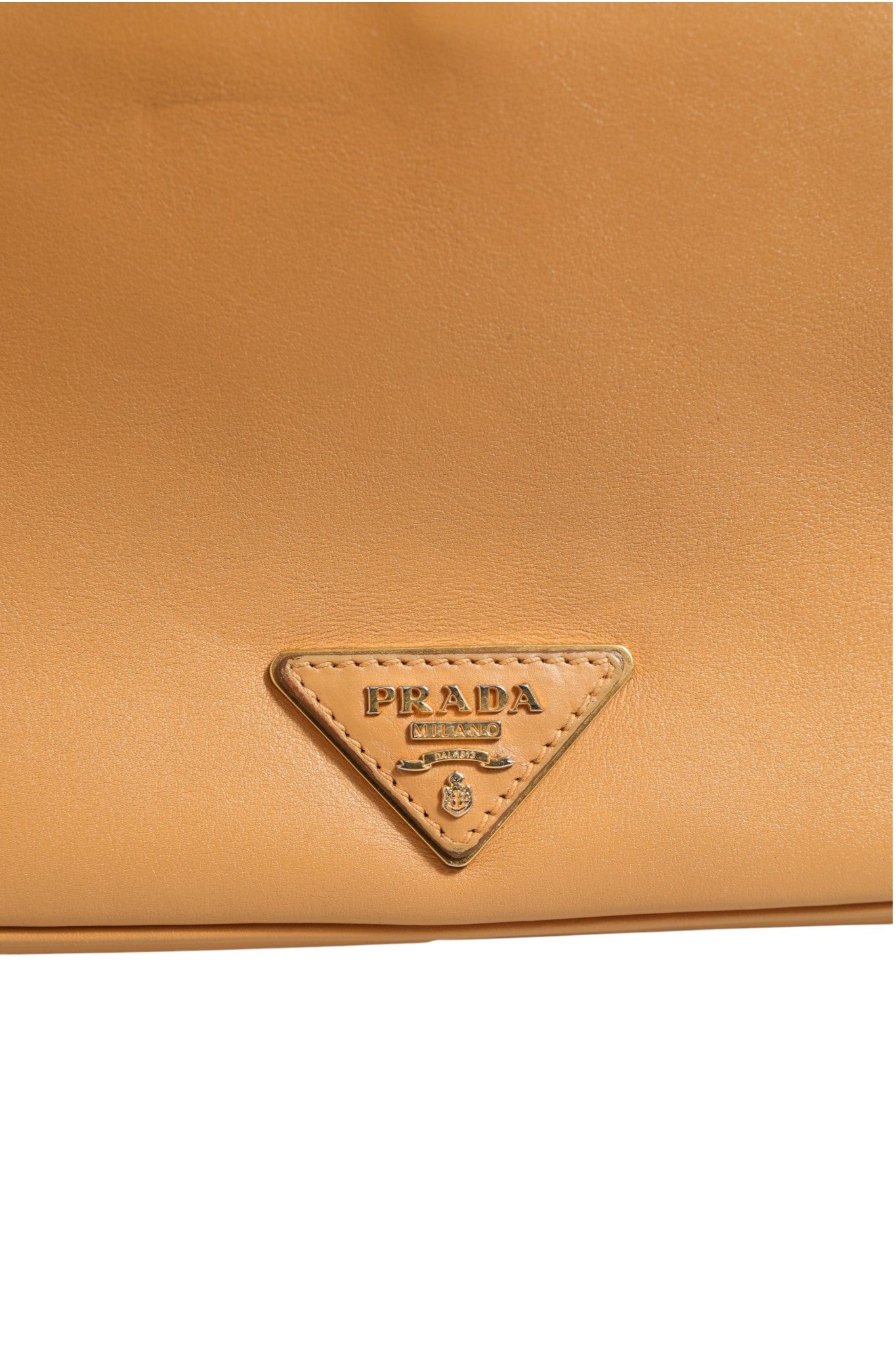 Prada Sidonie Beige Pebble Leather shoulder bag